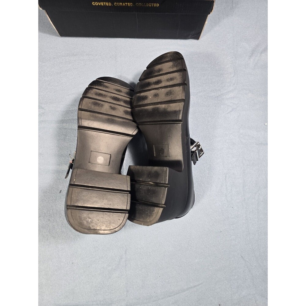 MIA Black Mary Jane Buckle Comfort Shoes Block Heel Arch Support Women's 9M - Picture 12 of 14
